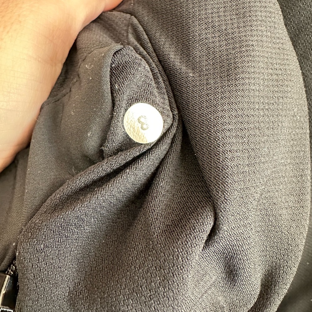 Lululemon Solid Black Lightweight Jacket/ Sz 8 - image 6